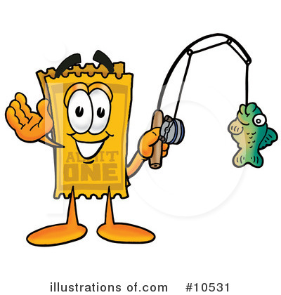 Royalty-Free (RF) Ticket Clipart Illustration by Mascot Junction - Stock Sample #10531