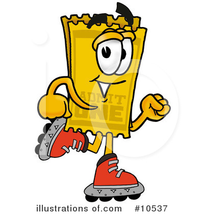 Royalty-Free (RF) Ticket Clipart Illustration by Mascot Junction - Stock Sample #10537