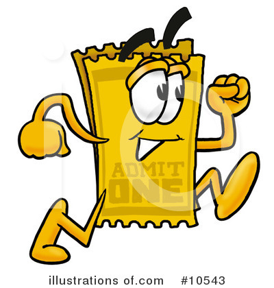 Royalty-Free (RF) Ticket Clipart Illustration by Mascot Junction - Stock Sample #10543