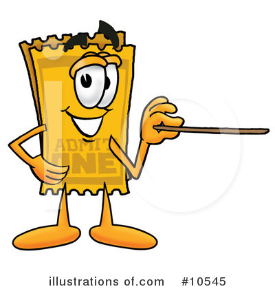 Ticket Clipart #10545 by Mascot Junction
