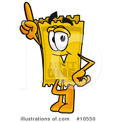 Royalty-Free (RF) Ticket Clipart Illustration by Mascot Junction - Stock Sample #10550