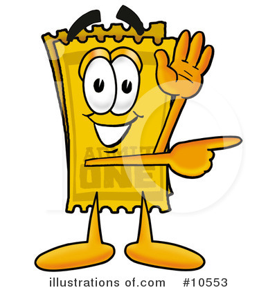 Ticket Clipart #10553 by Mascot Junction