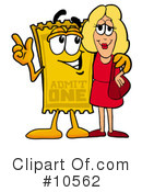 Ticket Clipart #10562 by Mascot Junction