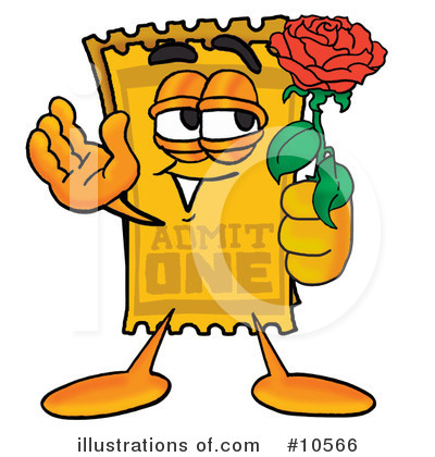 Ticket Stub Clipart #10566 by Mascot Junction