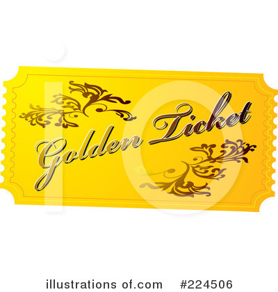 Royalty-Free (RF) Ticket Clipart Illustration by michaeltravers - Stock Sample #224506