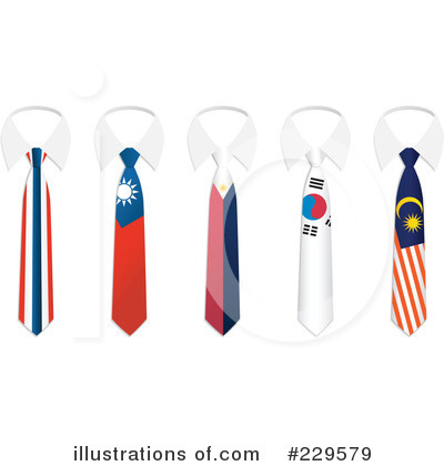 Royalty-Free (RF) Tie Clipart Illustration by Qiun - Stock Sample #229579
