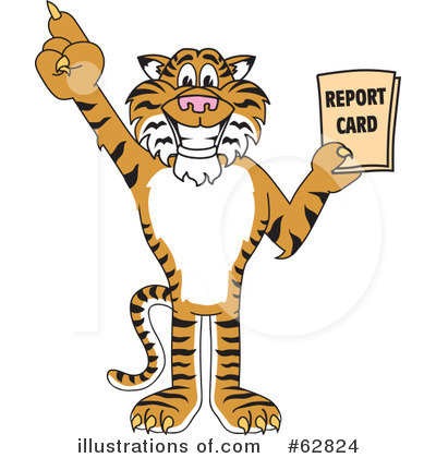 Royalty-Free (RF) Tiger Character Clipart Illustration by Mascot Junction - Stock Sample #62824
