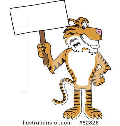 Royalty-Free (RF) Tiger Character Clipart Illustration by Mascot Junction - Stock Sample #62828