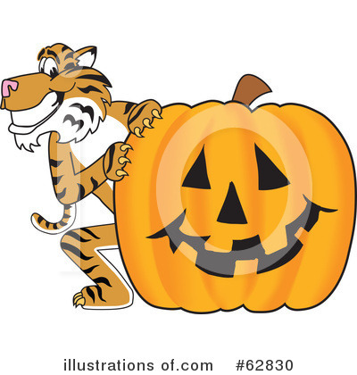 Royalty-Free (RF) Tiger Character Clipart Illustration by Mascot Junction - Stock Sample #62830