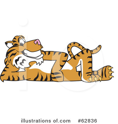 Royalty-Free (RF) Tiger Character Clipart Illustration by Mascot Junction - Stock Sample #62836