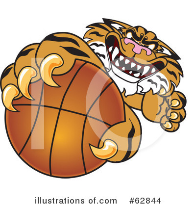 Royalty-Free (RF) Tiger Character Clipart Illustration by Mascot Junction - Stock Sample #62844