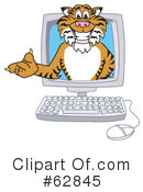 Tiger Character Clipart #62845 by Mascot Junction