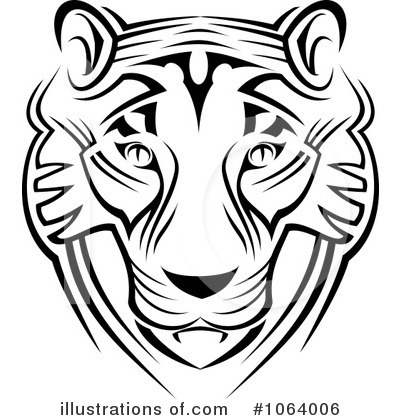 Royalty-Free (RF) Tiger Clipart Illustration by Vector Tradition SM - Stock Sample #1064006