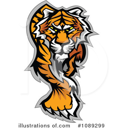 Tiger Clipart #1089299 by Chromaco