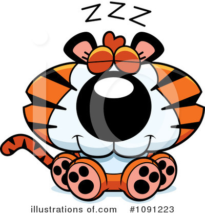 Royalty-Free (RF) Tiger Clipart Illustration by Cory Thoman - Stock Sample #1091223