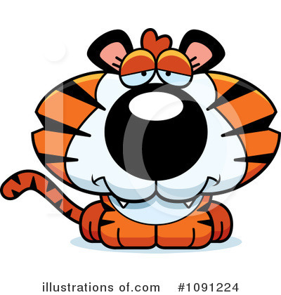 Royalty-Free (RF) Tiger Clipart Illustration by Cory Thoman - Stock Sample #1091224