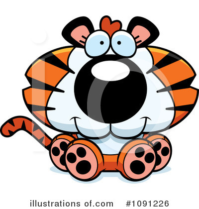 Royalty-Free (RF) Tiger Clipart Illustration by Cory Thoman - Stock Sample #1091226