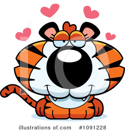 Royalty-Free (RF) Tiger Clipart Illustration by Cory Thoman - Stock Sample #1091228
