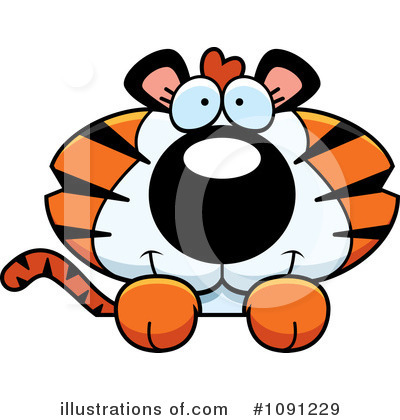 Royalty-Free (RF) Tiger Clipart Illustration by Cory Thoman - Stock Sample #1091229