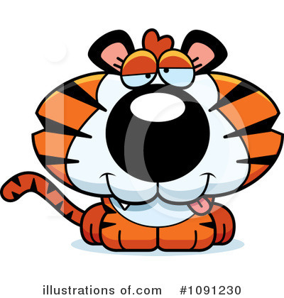 Royalty-Free (RF) Tiger Clipart Illustration by Cory Thoman - Stock Sample #1091230