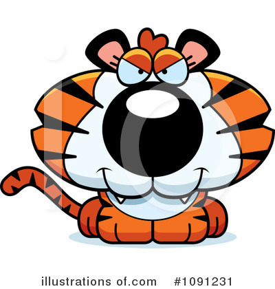 Royalty-Free (RF) Tiger Clipart Illustration by Cory Thoman - Stock Sample #1091231