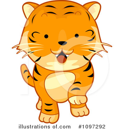 Royalty-Free (RF) Tiger Clipart Illustration by BNP Design Studio - Stock Sample #1097292