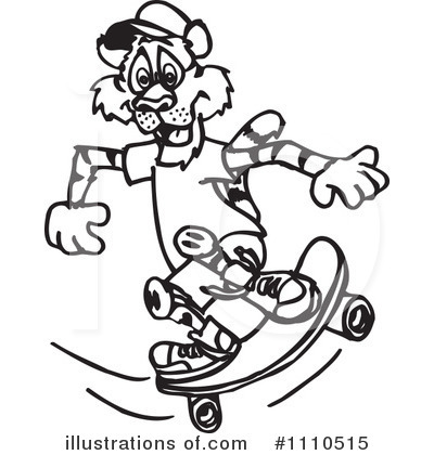 Royalty-Free (RF) Tiger Clipart Illustration by Dennis Holmes Designs - Stock Sample #1110515