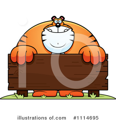 Royalty-Free (RF) Tiger Clipart Illustration by Cory Thoman - Stock Sample #1114695