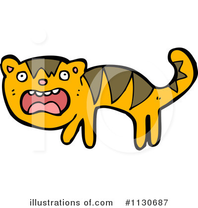Royalty-Free (RF) Tiger Clipart Illustration by lineartestpilot - Stock Sample #1130687