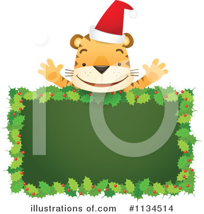 Royalty-Free (RF) Tiger Clipart Illustration by Qiun - Stock Sample #1134514