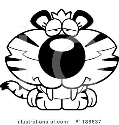 Royalty-Free (RF) Tiger Clipart Illustration by Cory Thoman - Stock Sample #1138637