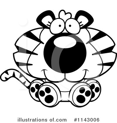 Royalty-Free (RF) Tiger Clipart Illustration by Cory Thoman - Stock Sample #1143006