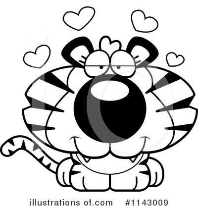 Royalty-Free (RF) Tiger Clipart Illustration by Cory Thoman - Stock Sample #1143009