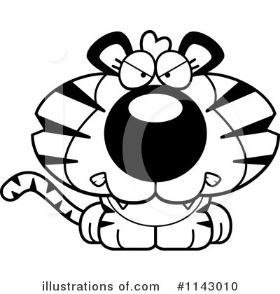 Royalty-Free (RF) Tiger Clipart Illustration by Cory Thoman - Stock Sample #1143010