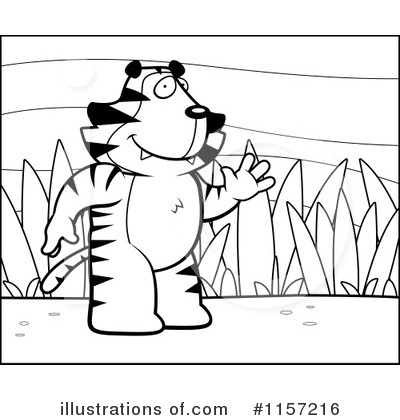 Royalty-Free (RF) Tiger Clipart Illustration by Cory Thoman - Stock Sample #1157216