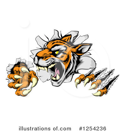 Tiger Clipart #1254236 by AtStockIllustration