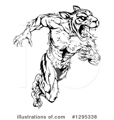 Royalty-Free (RF) Tiger Clipart Illustration by AtStockIllustration - Stock Sample #1295338