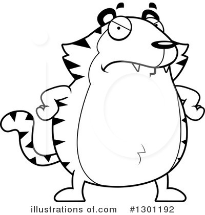 Royalty-Free (RF) Tiger Clipart Illustration by Cory Thoman - Stock Sample #1301192