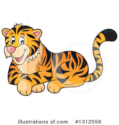 Royalty-Free (RF) Tiger Clipart Illustration by visekart - Stock Sample #1312556