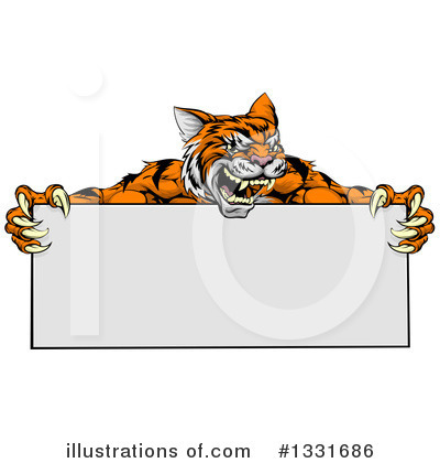 Royalty-Free (RF) Tiger Clipart Illustration by AtStockIllustration - Stock Sample #1331686