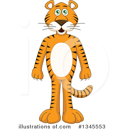 Royalty-Free (RF) Tiger Clipart Illustration by Liron Peer - Stock Sample #1345553