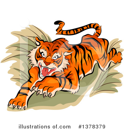 Royalty-Free (RF) Tiger Clipart Illustration by BNP Design Studio - Stock Sample #1378379
