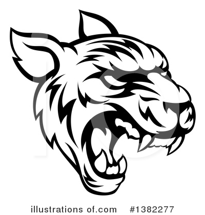 Royalty-Free (RF) Tiger Clipart Illustration by AtStockIllustration - Stock Sample #1382277