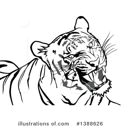 Royalty-Free (RF) Tiger Clipart Illustration by dero - Stock Sample #1388626