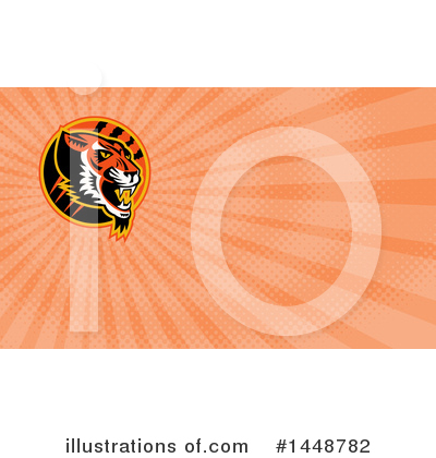Royalty-Free (RF) Tiger Clipart Illustration by patrimonio - Stock Sample #1448782