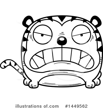 Royalty-Free (RF) Tiger Clipart Illustration by Cory Thoman - Stock Sample #1449562