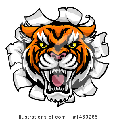 Royalty-Free (RF) Tiger Clipart Illustration by AtStockIllustration - Stock Sample #1460265