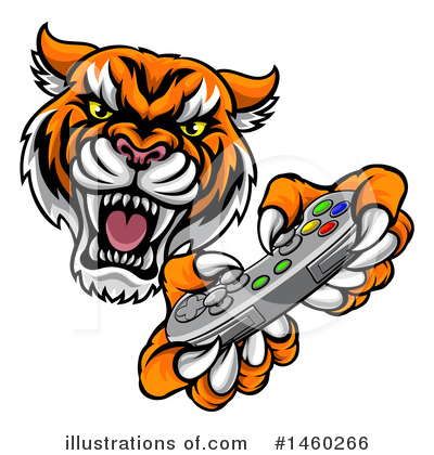 Royalty-Free (RF) Tiger Clipart Illustration by AtStockIllustration - Stock Sample #1460266