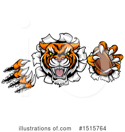 Royalty-Free (RF) Tiger Clipart Illustration by AtStockIllustration - Stock Sample #1515764