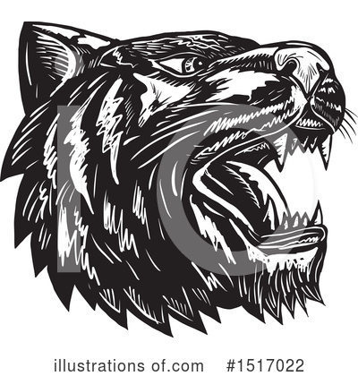 Royalty-Free (RF) Tiger Clipart Illustration by patrimonio - Stock Sample #1517022